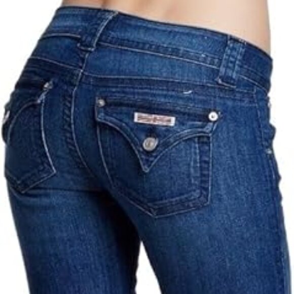 Hudson Women's Malibu Cap Cuffed Stitching Jean Denim Bermuda Casual Shorts - Picture 3 of 3